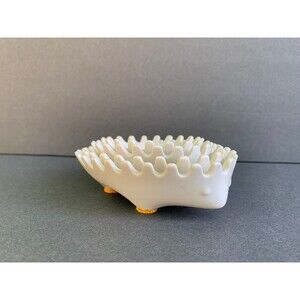 Adorable Vintage Nesting Hedgehogs - White Ceramic Set of Four - Rare Find